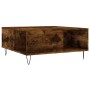 Couchtisch aus geräuchertem Eichensperrholz 80x80x36,5 cm von vidaXL, Couchtisch - Ref: Foro24-830785, Preis: 71,06 €, Rabatt: %