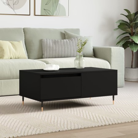 Mesa de centro madera contrachapada negro 90x50x36,5 cm de vidaXL, Mesas de centro - Ref: Foro24-830797, Precio: 70,89 €, Des...