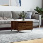 Mesa de centro madera contrachapada roble marrón 55x55x36,5 cm de vidaXL, Mesas de centro - Ref: Foro24-830755, Precio: 57,14...