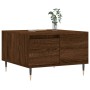 Mesa de centro madera contrachapada roble marrón 55x55x36,5 cm de vidaXL, Mesas de centro - Ref: Foro24-830755, Precio: 57,14...