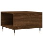 Mesa de centro madera contrachapada roble marrón 55x55x36,5 cm de vidaXL, Mesas de centro - Ref: Foro24-830755, Precio: 57,14...