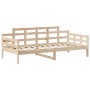 Sofá cama con techo madera maciza de pino 90x190 cm