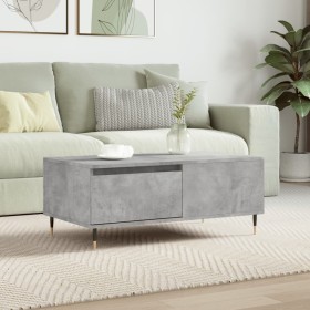 Mesa de centro madera contrachapada gris hormigón 90x50x36,5 cm de vidaXL, Mesas de centro - Ref: Foro24-830800, Precio: 56,7...