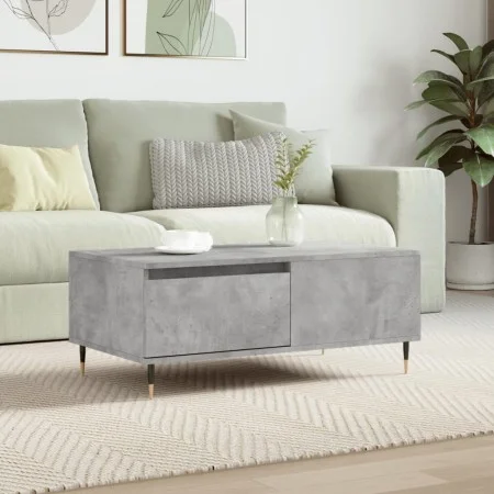 Mesa de centro madera contrachapada gris hormigón 90x50x36,5 cm de vidaXL, Mesas de centro - Ref: Foro24-830800, Precio: 56,1...