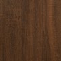 Mesa de centro madera contrachapada roble marrón 80x80x36,5 cm