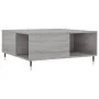 Mesa de centro madera contrachapada gris Sonoma 80x80x36,5 cm de vidaXL, Mesas de centro - Ref: Foro24-830778, Precio: 73,23 ...
