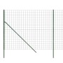 Cerca de alambre de acero galvanizado verde 1,8x10 m