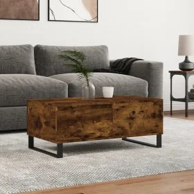 Couchtisch aus geräuchertem Eichensperrholz 90x50x36,5 cm von vidaXL, Couchtisch - Ref: Foro24-830817, Preis: 70,88 €, Rabatt: %