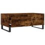Couchtisch aus geräuchertem Eichensperrholz 90x50x36,5 cm von vidaXL, Couchtisch - Ref: Foro24-830817, Preis: 71,79 €, Rabatt: %
