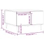 Couchtisch aus weißem Sperrholz, 55 x 55 x 36,5 cm von vidaXL, Couchtisch - Ref: Foro24-830748, Preis: 57,61 €, Rabatt: %