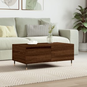 Mesa de centro madera contrachapada marrón roble 90x50x36,5 cm de vidaXL, Mesas de centro - Ref: Foro24-830803, Precio: 52,48...