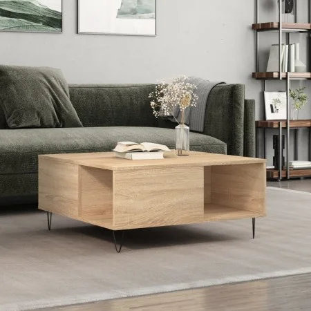 Couchtisch aus Sonoma-Eichensperrholz, 80 x 80 x 36,5 cm von vidaXL, Couchtisch - Ref: Foro24-830783, Preis: 74,64 €, Rabatt: %