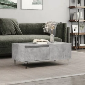Mesa de centro madera contrachapada gris hormigón 90x50x36,5 cm de vidaXL, Mesas de centro - Ref: Foro24-830808, Precio: 66,8...
