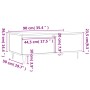 Mesa de centro madera contrachapada gris hormigón 90x50x36,5 cm de vidaXL, Mesas de centro - Ref: Foro24-830808, Precio: 67,60 €