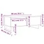Couchtisch aus braunem Eichensperrholz, 90 x 50 x 36,5 cm von vidaXL, Couchtisch - Ref: Foro24-830819, Preis: 73,18 €, Rabatt: %