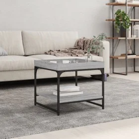 Sonoma gray engineered wood coffee table 49.5x49.5x45 cm by vidaXL, Coffee table - Ref: Foro24-832811, Price: 36,28 €, Discou...