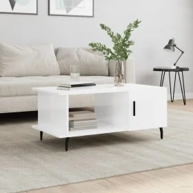 Couchtisch aus glänzend weißem Sperrholz, 90 x 50 x 40 cm von vidaXL, Couchtisch - Ref: Foro24-829502, Preis: 51,75 €, Rabatt: %