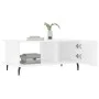 Couchtisch aus glänzend weißem Sperrholz, 90 x 50 x 40 cm von vidaXL, Couchtisch - Ref: Foro24-829502, Preis: 51,75 €, Rabatt: %