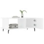 Couchtisch aus glänzend weißem Sperrholz, 90 x 50 x 40 cm von vidaXL, Couchtisch - Ref: Foro24-829502, Preis: 52,18 €, Rabatt: %