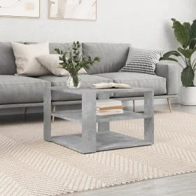 Concrete gray engineered wood coffee table 59.5x59.5x40 cm by vidaXL, Coffee table - Ref: Foro24-834249, Price: 38,93 €, Disc...