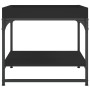 Schwarzer Couchtisch aus Holzwerkstoff, 49,5 x 49,5 x 45 cm von vidaXL, Couchtisch - Ref: Foro24-832808, Preis: 36,71 €, Raba...