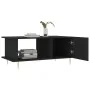 Mesa de centro madera contrachapada negro 90x50x40 cm de vidaXL, Mesas de centro - Ref: Foro24-829477, Precio: 59,23 €, Descu...