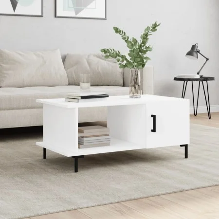 Couchtisch aus weißem Sperrholz, 90 x 50 x 40 cm von vidaXL, Couchtisch - Ref: Foro24-829492, Preis: 46,45 €, Rabatt: %