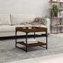 Mesa de centro madera ingeniería roble marrón 49,5x49,5x45 cm de vidaXL, Mesas de centro - Ref: Foro24-832812, Precio: 36,71 €
