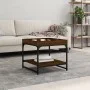 Mesa de centro madera ingeniería roble marrón 49,5x49,5x45 cm de vidaXL, Mesas de centro - Ref: Foro24-832812, Precio: 36,24 ...