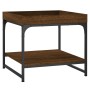 Mesa de centro madera ingeniería roble marrón 49,5x49,5x45 cm de vidaXL, Mesas de centro - Ref: Foro24-832812, Precio: 36,71 €