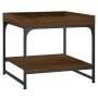 Mesa de centro madera ingeniería roble marrón 49,5x49,5x45 cm de vidaXL, Mesas de centro - Ref: Foro24-832812, Precio: 36,24 ...
