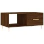 Mesa de centro madera contrachapada roble marrón 90x50x40 cm de vidaXL, Mesas de centro - Ref: Foro24-829203, Precio: 45,79 €...