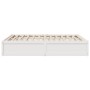 Cama sin colchón madera maciza de pino blanca 180x200 cm