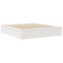 Cama sin colchón madera maciza de pino blanca 180x200 cm