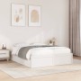 Estructura de cama sin colchón madera maciza de pino 160x200 cm