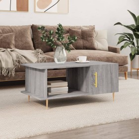 Mesa de centro madera contrachapada gris Sonoma 90x50x40 cm de vidaXL, Mesas de centro - Ref: Foro24-829482, Precio: 44,99 €,...