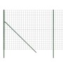 Cerca de alambre de acero galvanizado verde 2,2x25 m