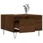 Mesa de centro madera contrachapada roble marrón 55x55x36,5 cm de vidaXL, Mesas de centro - Ref: Foro24-830763, Precio: 55,07...