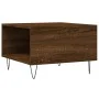 Mesa de centro madera contrachapada roble marrón 55x55x36,5 cm de vidaXL, Mesas de centro - Ref: Foro24-830763, Precio: 55,07...