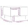 Mesa de centro madera contrachapada roble marrón 55x55x36,5 cm de vidaXL, Mesas de centro - Ref: Foro24-830763, Precio: 55,07...