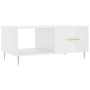 Couchtisch aus Sperrholz glänzend weiß 90x50x40 cm von vidaXL, Couchtisch - Ref: Foro24-829198, Preis: 50,44 €, Rabatt: %