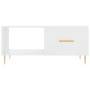 Couchtisch aus Sperrholz glänzend weiß 90x50x40 cm von vidaXL, Couchtisch - Ref: Foro24-829198, Preis: 50,44 €, Rabatt: %
