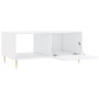 Couchtisch aus Sperrholz glänzend weiß 90x50x40 cm von vidaXL, Couchtisch - Ref: Foro24-829198, Preis: 50,44 €, Rabatt: %