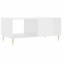 Couchtisch aus Sperrholz glänzend weiß 90x50x40 cm von vidaXL, Couchtisch - Ref: Foro24-829198, Preis: 50,44 €, Rabatt: %