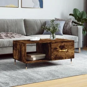 Couchtisch aus geräuchertem Eichensperrholz 90x50x40 cm von vidaXL, Couchtisch - Ref: Foro24-829193, Preis: 46,74 €, Rabatt: %
