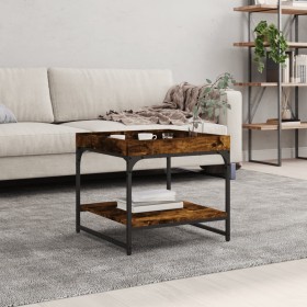 Engineered smoked oak wood coffee table 49.5x49.5x45 cm by vidaXL, Coffee table - Ref: Foro24-832810, Price: 35,89 €, Discoun...