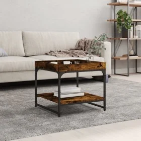 Engineered smoked oak wood coffee table 49.5x49.5x45 cm by vidaXL, Coffee table - Ref: Foro24-832810, Price: 35,21 €, Discoun...