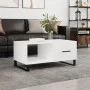Couchtisch aus glänzend weißem Sperrholz, 90 x 50 x 40 cm von vidaXL, Couchtisch - Ref: Foro24-829238, Preis: 69,90 €, Rabatt: %