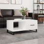 Couchtisch aus glänzend weißem Sperrholz, 90 x 50 x 40 cm von vidaXL, Couchtisch - Ref: Foro24-829238, Preis: 70,79 €, Rabatt: %