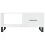 Couchtisch aus glänzend weißem Sperrholz, 90 x 50 x 40 cm von vidaXL, Couchtisch - Ref: Foro24-829238, Preis: 69,90 €, Rabatt: %
